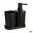 Bath Set Black polypropylene (12 Units)