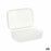 Storage Box with Lid White Transparent Plastic 21,5 x 8,5 x 15 cm (12 Units)