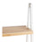 Bathroom Shelves White Natural Bamboo Pine 40 x 109,3 x 30 cm