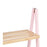 Bathroom Shelves Pink Natural Bamboo Pine 40,3 x 81,5 x 30 cm