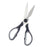 Scissors Black Silver Stainless steel 8,5 x 21 x 1,5 cm (12 Units)