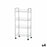 Vegetable trolley Silver Metal Plastic 37 x 27 x 82,5 cm (4 Units)