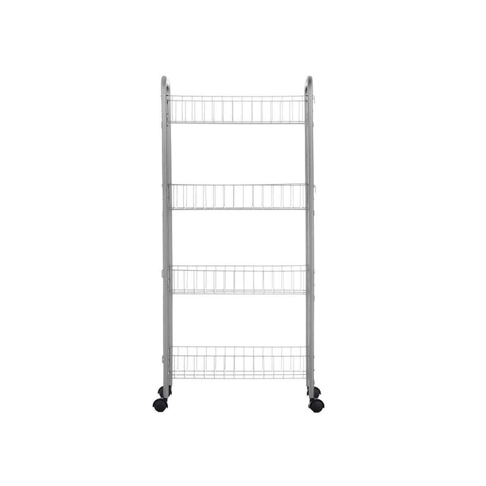 Vegetable trolley Silver Metal Plastic 37 x 27 x 82,5 cm (4 Units)