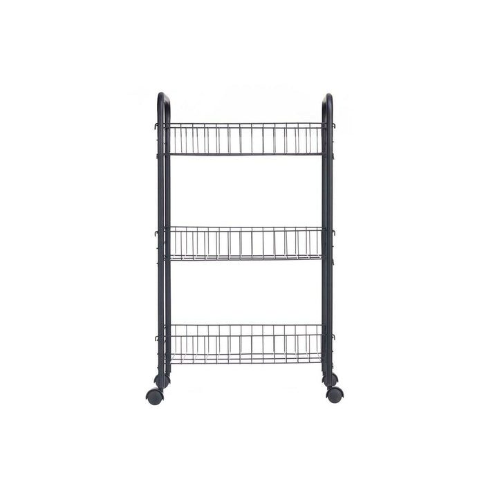 Vegetable trolley Black Metal Plastic 37 x 27 x 63 cm (4 Units)