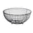 Fruit Bowl Black Metal 28 x 12 x 28 cm (6 Units)