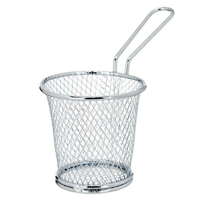 Basket for Presenting Aperitifs Silver Metal 15,5 x 12 x 8 cm (12 Units)