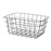Multi-purpose basket Rectangular Black Metal 30,3 x 14 x 22,5 cm (6 Units)