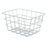 Multi-purpose basket Rectangular Silver Metal 24 x 12,5 x 18,5 cm (6 Units)