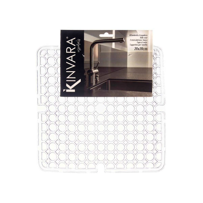 Mat Sink Transparent Plastic 28 x 0,1 x 28 cm (12 Units)