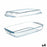 Tray with lid Borcam Transparent Borosilicate Glass 1,9 L (4 Units)