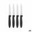 Knife Set Black Silver Stainless steel Plastic 19,5 x 2 x 1 cm (12 Units)
