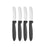 Knife Set Black Silver Stainless steel Plastic 17 cm (12 Units)