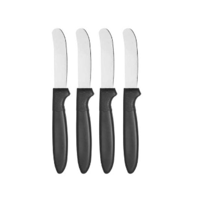 Knife Set Black Silver Stainless steel Plastic 17 cm (12 Units)