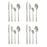 Cutlery Set Matt Silver Stainless steel (6 Units)