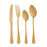 Cutlery Set Golden Stainless steel (6 Units)