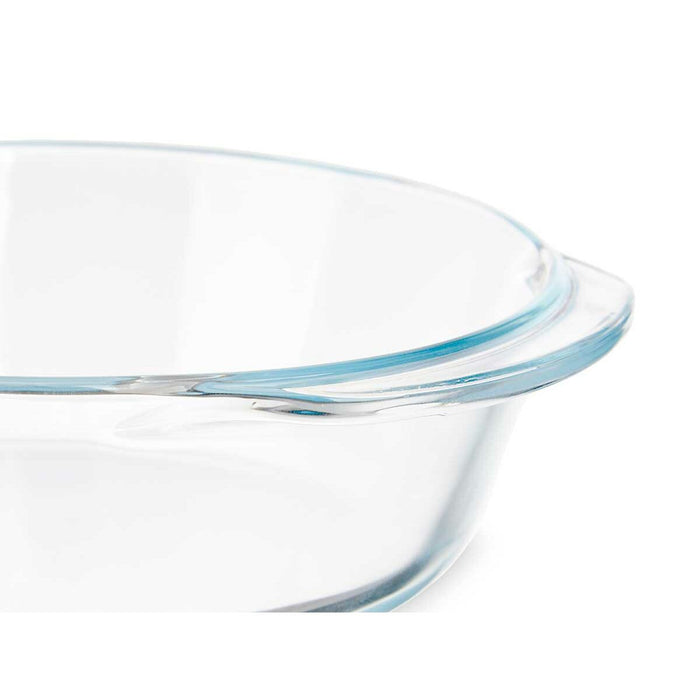 Serving Platter With handles Transparent Borosilicate Glass 800 ml 19,8 x 5,4 x 17,4 cm (18 Units)