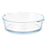 Serving Platter With handles Transparent Borosilicate Glass 1,6 L 23 x 6 x 20 cm (12 Units)