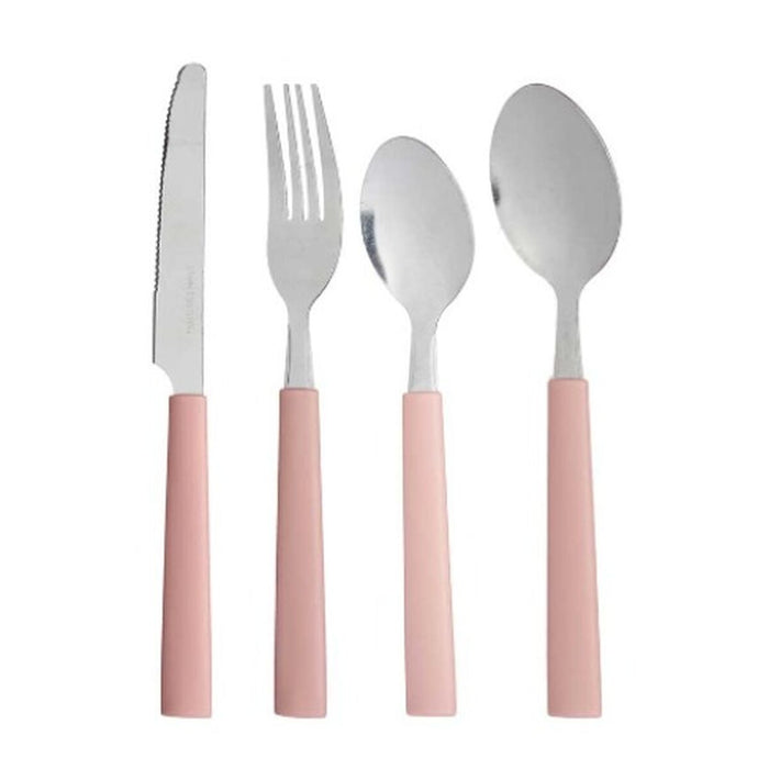 Cutlery Set Stainless steel Plastic Pink Silver (6 Units)