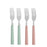 Fork Set Green Pink Silver Stainless steel Plastic 18,7 cm (12 Units)