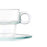 Cup with Plate Transparent Glass 90 ml (6 Units)