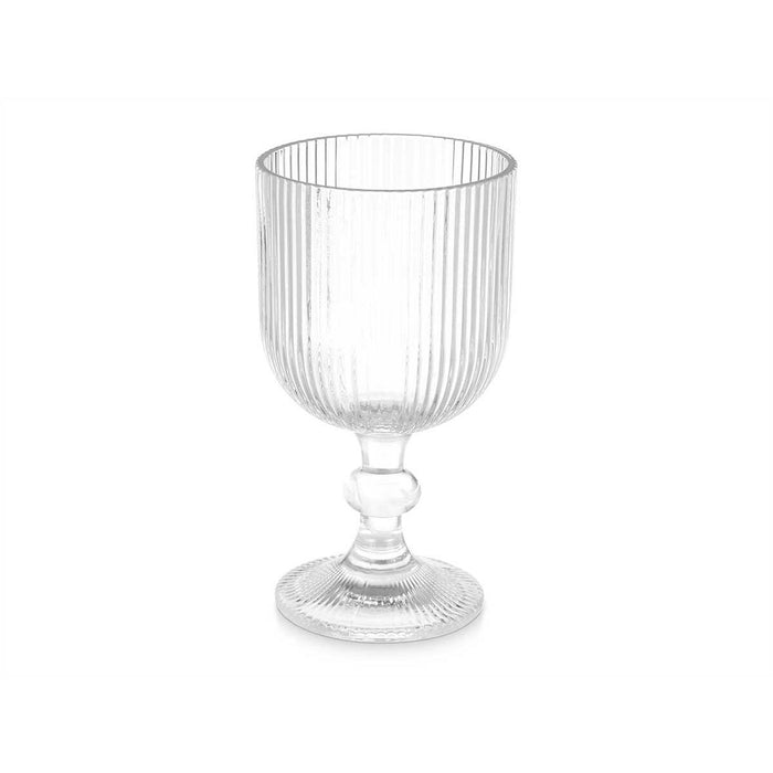 Wineglass Stripes Transparent Glass 370 ml (6 Units)