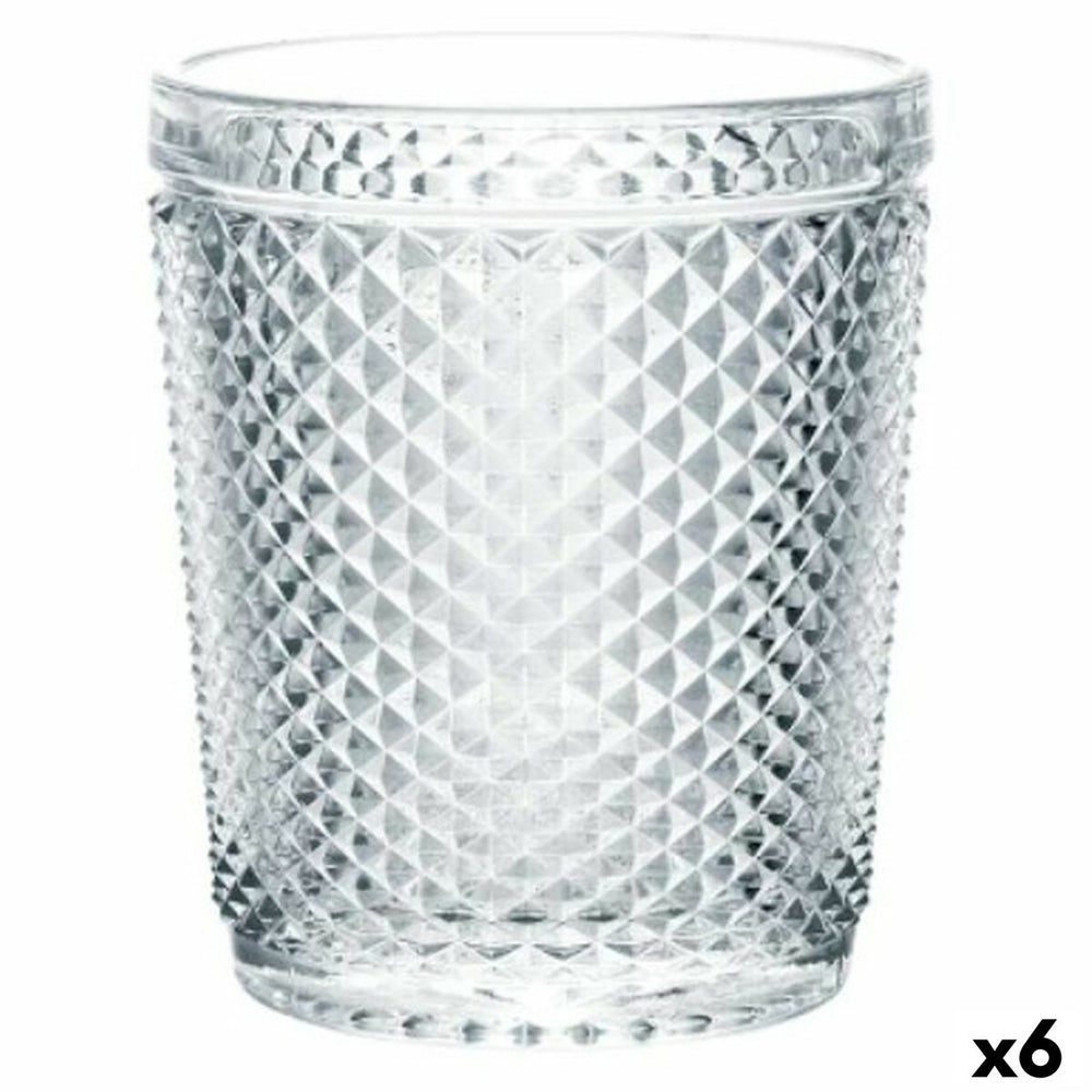 Glass Diamond Transparent Glass 300 ml (6 Units)