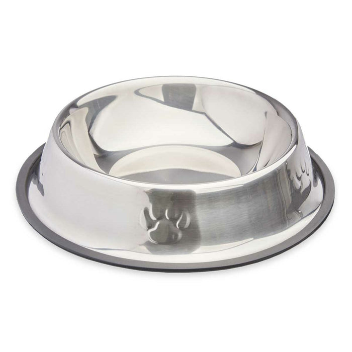 Dog Feeder Silver Grey Rubber Metal 26 x 7 x 26 cm (12 Units)