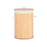 Laundry basket Natural Metal Bamboo MDF Wood 48 L 37 x 50 x 37 cm (4 Units)