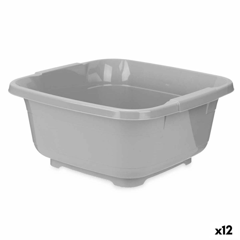 Washing-up Bowl Grey Plastic 11 L (12 Units)