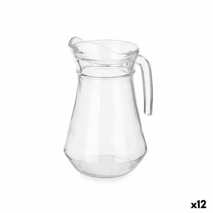 Jug Transparent Glass 1,3 L (12 Units)