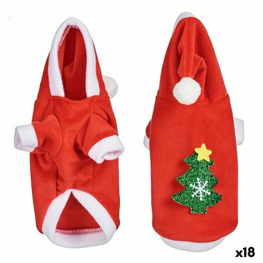 Dog Costume S Father Christmas Red (18 Units)