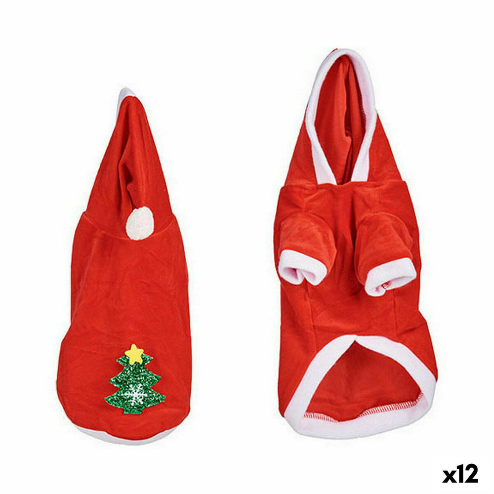 Dog Costume Father Christmas L Red (12 Units)