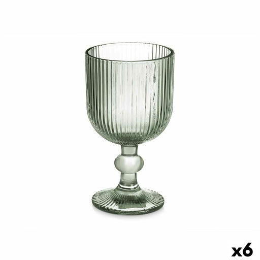 Wine glass Green Glass 260 ml (6 Units)