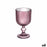 Wine glass Stripes Pink Glass 260 ml (6 Units)