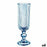 Champagne glass Stripes Blue Glass 160 ml (6 Units)