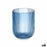 Glass Stripes Blue Crystal 270 ml (6 Units)