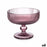 Ice Cream and Milk Shake Glass Stripes Pink Glass 310 ml (6 Units)