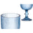 Wineglass Stripes Blue Glass 370 ml (6 Units)