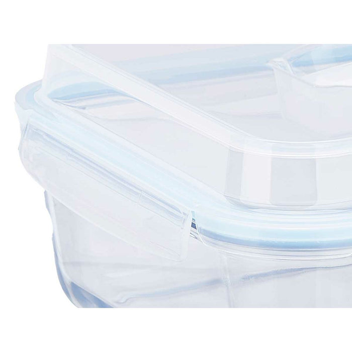 Lunch box Transparent polypropylene Borosilicate Glass 4,8 L 32 x 13 x 26,2 cm (6 Units)