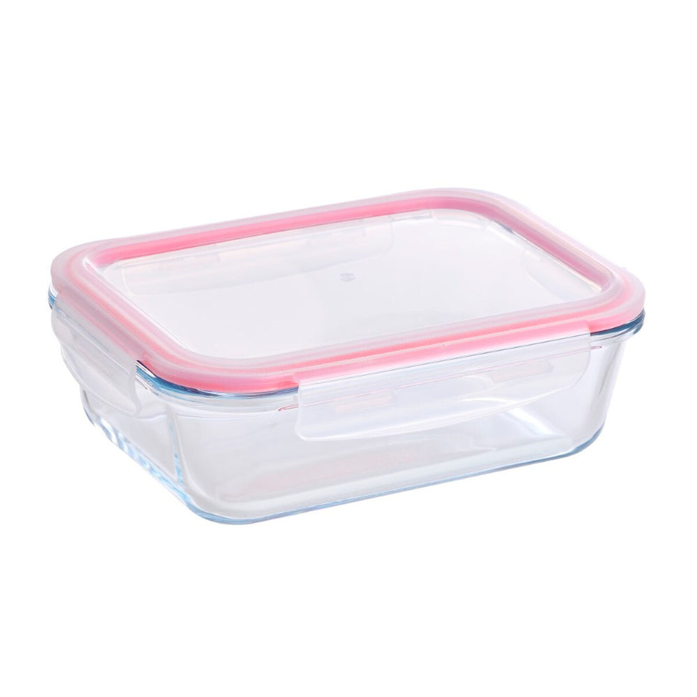 Hermetic Lunch Box Bergner Red Borosilicate Glass (520 ml)