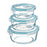 Set of Stackable Hermetically-sealed Kitchen Containers Kozina Circular 3 Pieces