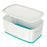 Storage Box with Lid Leitz MyBox WOW White Turquoise ABS 31,8 x 12,8 x 19,1 cm