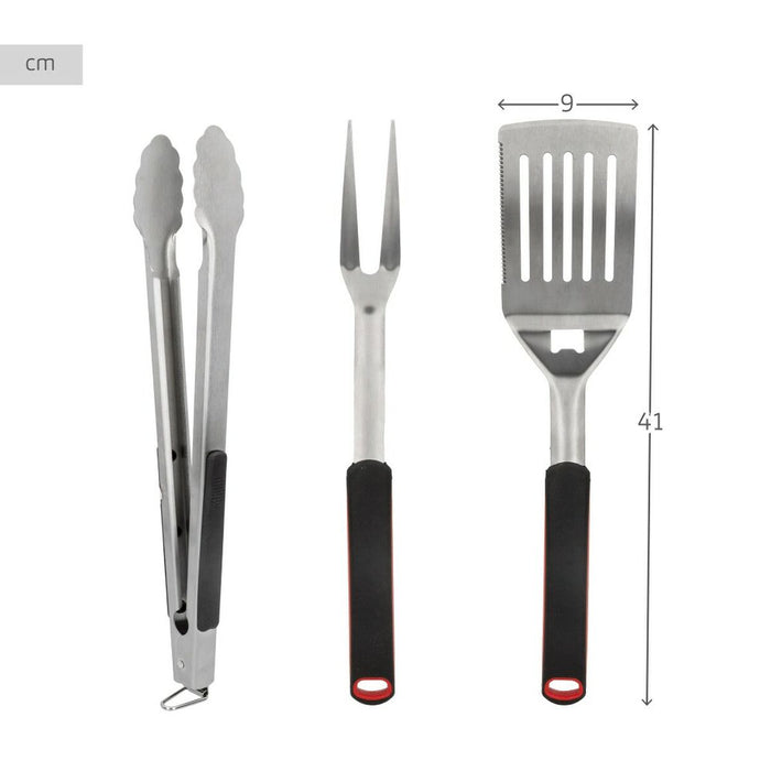 Kitchen Utensils Set Aktive 3 Pieces Barbecue (4 Units)