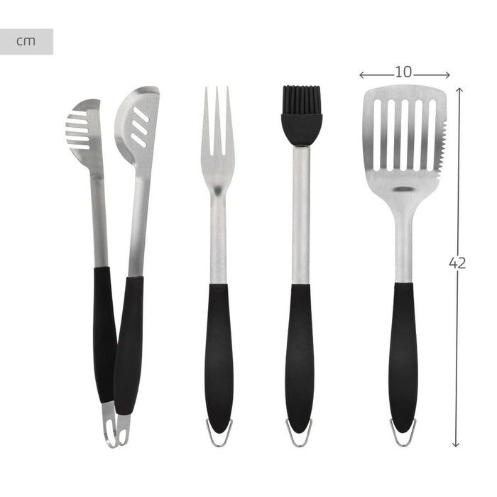 Kitchen Utensils Set Aktive 4 Pieces Barbecue (4 Units)