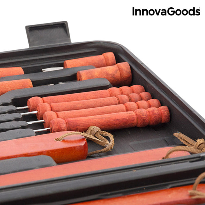 InnovaGoods Barbecue Accessory Case (18 Pieces)