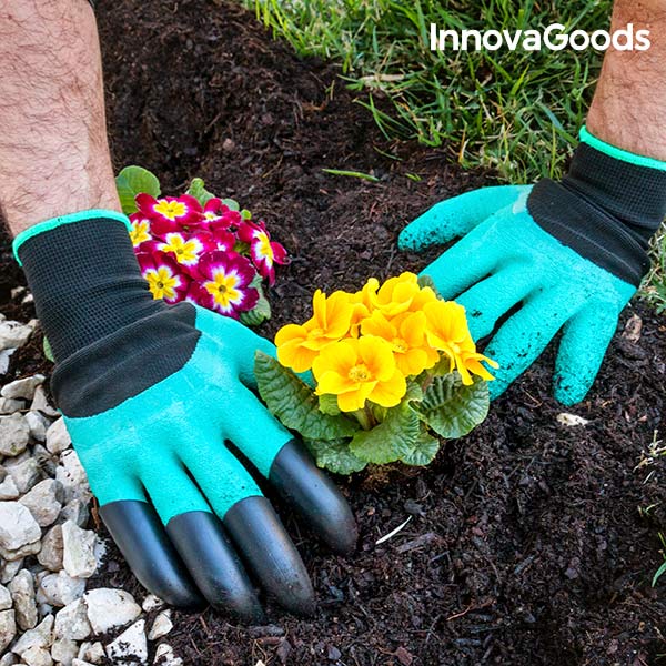 InnovaGoods Gardening Gloves with Claws