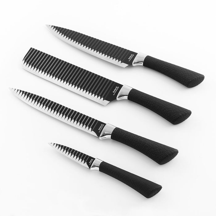 Knife Set Black Shark Swiss·Q Namiutsu InnovaGoods 4 Pieces