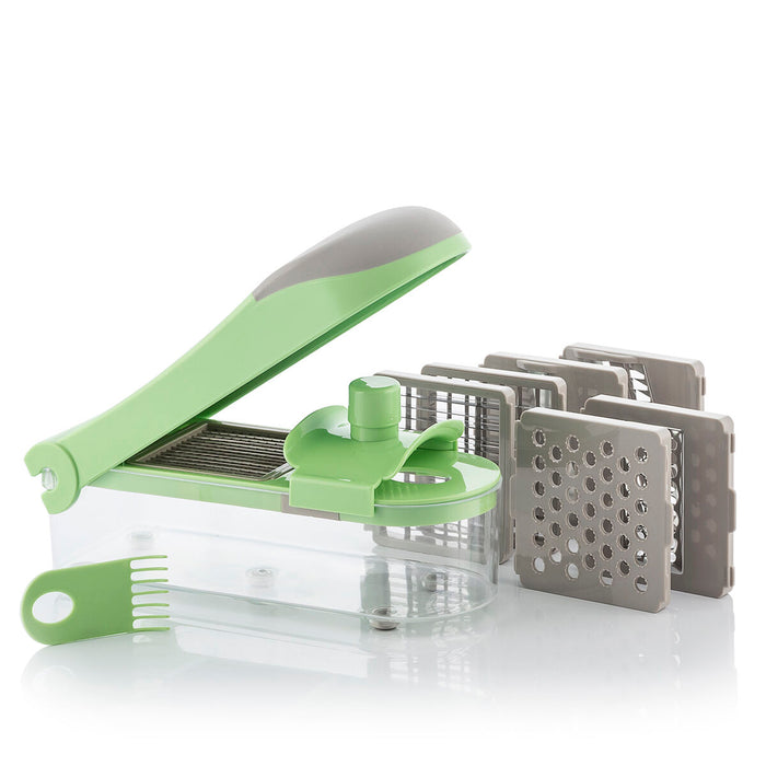 7 in 1 vegetable cutter, grater and mandolin with recipes and accessories Choppie Expert InnovaGoods