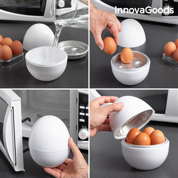 Microwave Egg Boiler with Recipe Booklet Boilegg InnovaGoods ‎Bb_V0101051 (Refurbished A)