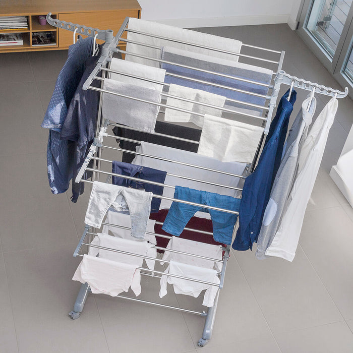 Folding Vertical Clothes Dryer with Wheels Folver InnovaGoods 24 Bars (Refurbished B)